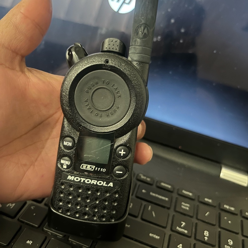 Motorola Black Two-Way Radio for Seamless Communication